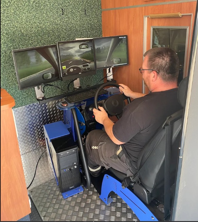 Camion simulateur de conduite